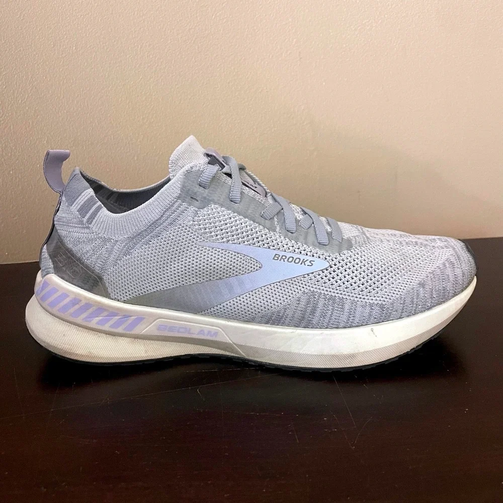 Brooks Bedlam 3 Womens Running Shoes Grey Lavender 1203301B083 Size 9 B Medium - Picture 3 of 8